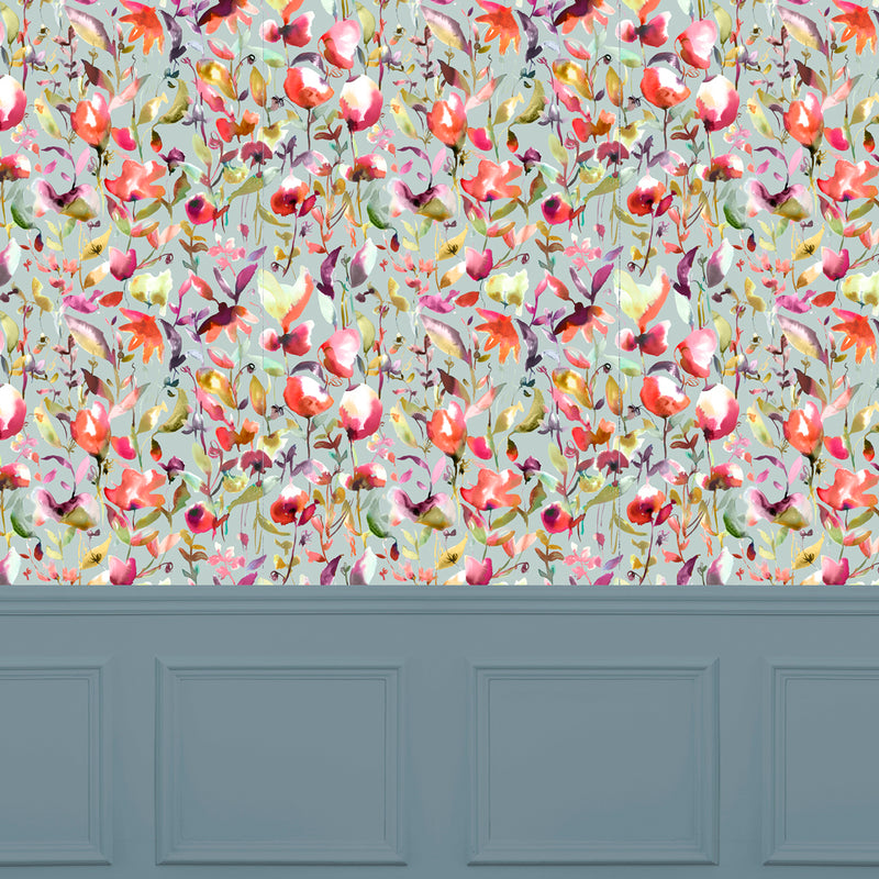 Voyage Maison Jayin 1.4m Wide Width Wallpaper in Duck Egg