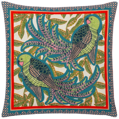 Animal Multi Cushions - Karasi Parrots Tropical Cushion Cover Multicolour Wylder Tropics