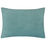 Geometric Blue Cushions - Keela Cut Velvet Cushion Cover Gold/Blue Paoletti
