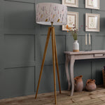 Floral Brown Lighting - Aratus  & Saroma Eva  Complete Floor Lamp Nut/Ironstone Voyage Maison