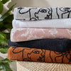 furn. Everybody Abstract Jacquard Towels in Blush