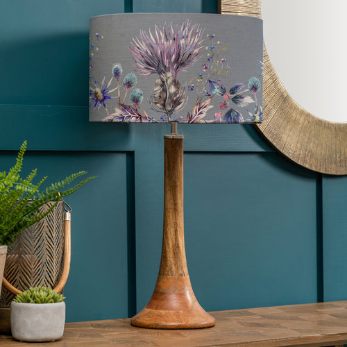 Floral Brown Lighting - Kinross Elysium Eva  Complete Table Lamp Mango/Sapphire Voyage Maison