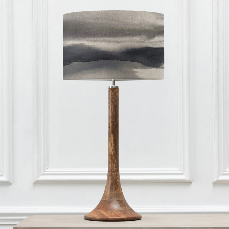 Abstract Brown Lighting - Kinross  & Fjord Eva  Complete Table Lamp Mango/Natural Voyage Maison