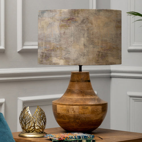 Abstract Brown Lighting - Leven  & Monet Eva  Complete Table Lamp Mango/Ironstone Voyage Maison