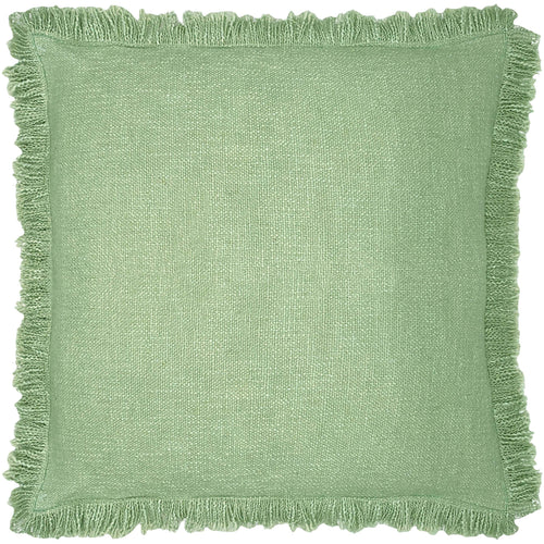 furn. Korin Fringed Cushion Cover in Eucalyptus