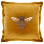 Voyage Maison Layla Embroidered Cushion Cover in Mustard