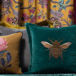 Voyage Maison Layla Embroidered Cushion Cover in Teal