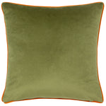 Animal Green Cushions - Lemurs Piped Cushion Cover Emerald Wylder Tropics