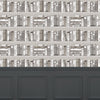 Voyage Maison Library Books 1.4m Wide Width Wallpaper in Sepia