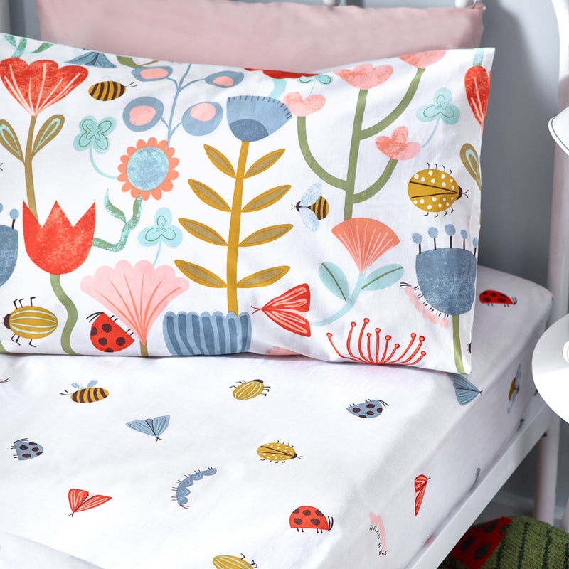 little furn. Little Nature Floral Fitted Bed Sheet in Multicolour