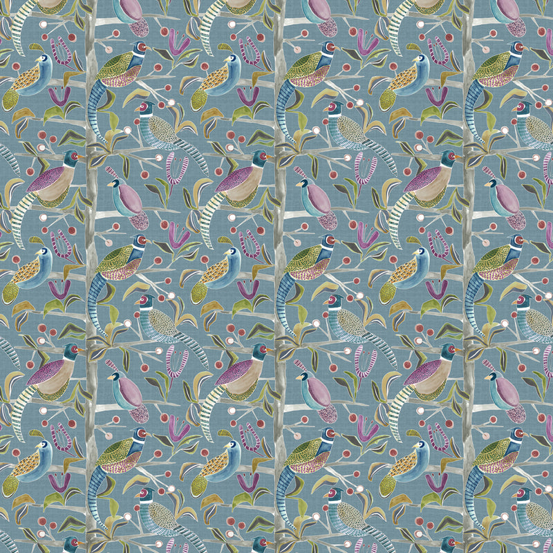 Voyage Maison Lossie Printed Cotton Fabric in Mineral