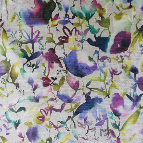 Voyage Maison Lucent Printed Velvet Fabric in Indigo