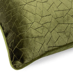HÖEM Malans Cut Velvet Piped Cushion Cover in Olive