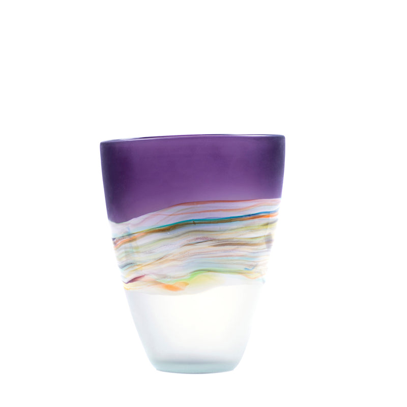 Voyage Maison Marcellus Frosted Vase in Amethyst