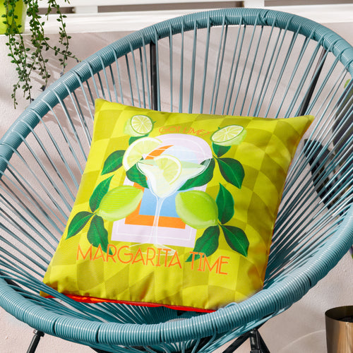 Abstract Green Cushions - Margarita Outdoor Cushion Cover Lime furn.