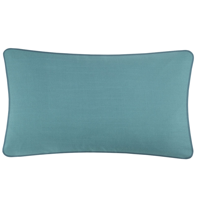 Floral Blue Cushions - Morning Chorus Outdoor Polyester Filled Cushion Cream Voyage Maison