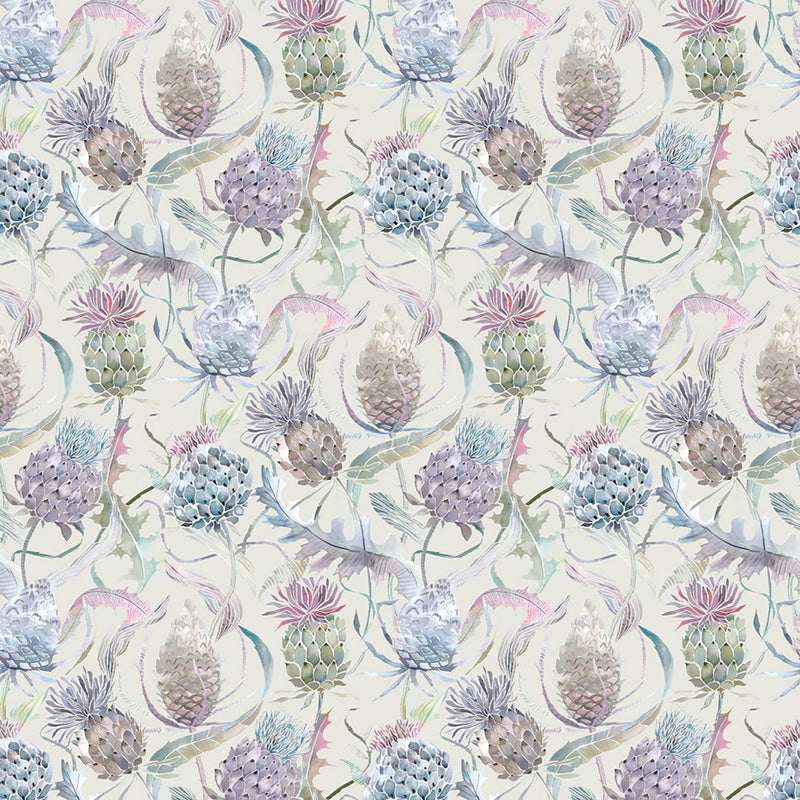 Voyage Maison Meadwell Printed Cotton Fabric in Loganberry