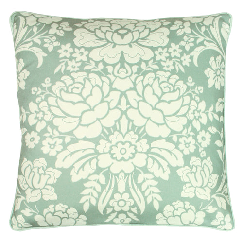 Paoletti Melrose Floral Cushion Cover in Sage