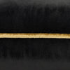 Paoletti Meridian Velvet Cushion Cover in Black/Gold