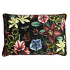 Plain Red Cushions - Midnight Garden Floral Rectangular Cushion Cover Shiraz Evans Lichfield