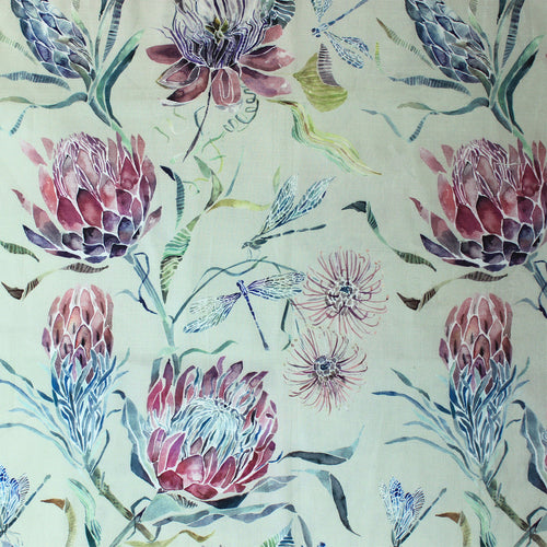 Voyage Maison Moorehaven Printed Cotton Fabric in Loganberry