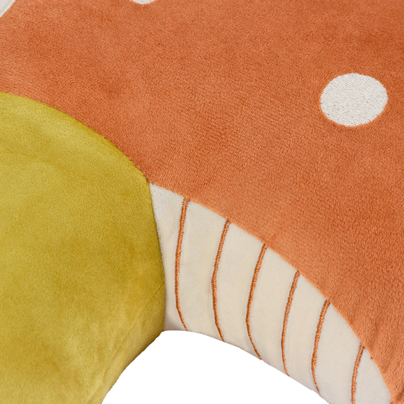 Woodland Orange Cushions - Mushroom Kids Novelty Ready Filled Cushion Orange little furn.