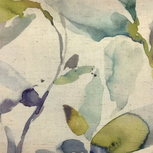 Voyage Maison Naura Printed Cotton Fabric in Lemon Natural