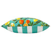 Evans Lichfield Orange Blossom Outdoor Cushion Cover in Teal