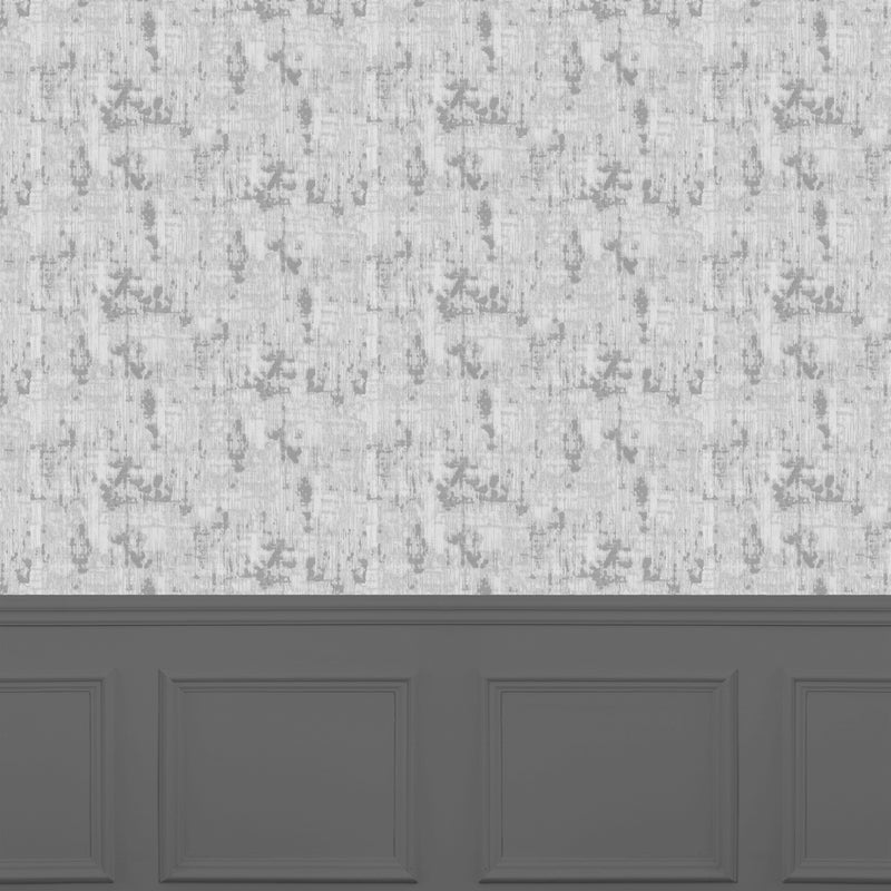 Voyage Maison Orta 1.4m Wide Width Wallpaper in Steel Silver