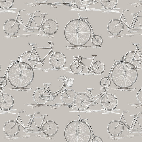 Voyage Maison Penny Farthing 1.4m Wide Width Wallpaper in Sepia