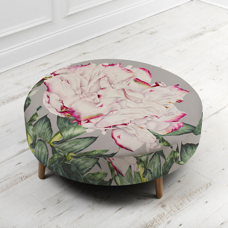 Voyage Maison Petra Large Footstool in Parcevall Fuchsia