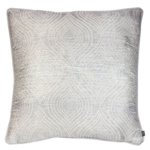 Prestigious Textiles Radiance Geometric Cushion Cover in Chrome