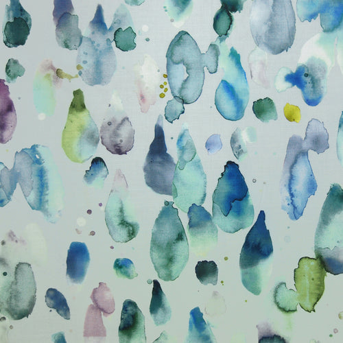 Voyage Maison Raindrops Printed Cotton Fabric in Pacific