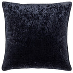 Paoletti Ripple Plush Velvet Cushion Cover in Black