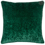 Paoletti Ripple Plush Velvet Cushion Cover in Emerald
