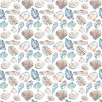 Voyage Maison Rockpool Printed Cotton Fabric in Cobalt