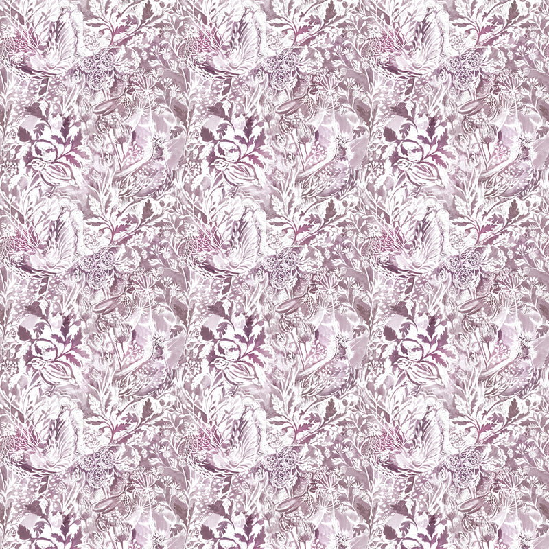 Voyage Maison Rothesay Printed Cotton Fabric in Damson