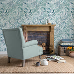 Voyage Maison Rothesay 1.4m Wide Width Wallpaper in Duck Egg