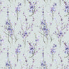 Voyage Maison Saville Printed Cotton Fabric in Violet/Duck Egg