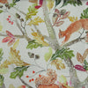 Voyage Maison Scurry Of Squirrels Printed Linen Fabric in Natural