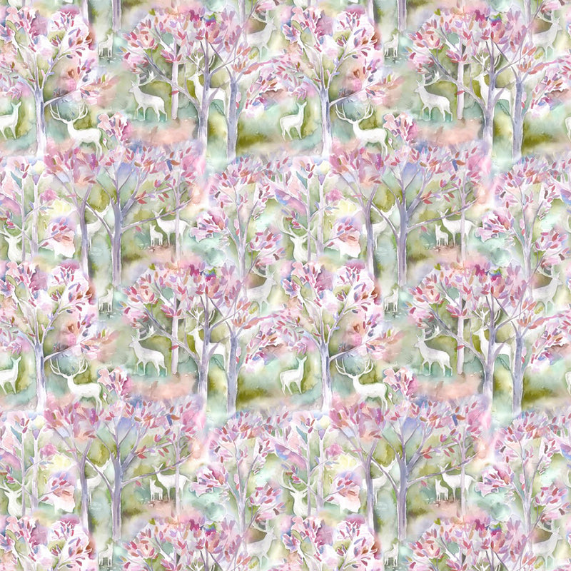 Voyage Maison Seneca Forest Printed Cotton Fabric in Spring