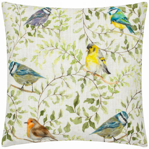 Animal Multi Cushions - Shugborough Birds Traditional Cushion Cover Multicolour Evans Lichfield