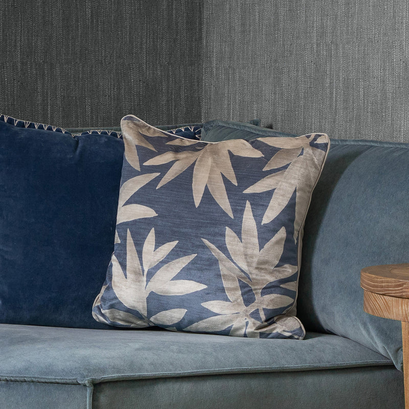 Additions Silverwood Velvet Cushion Cover in Ocean