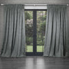 Voyage Maison Sitara Embroidered Pencil Pleat Curtains in Lead