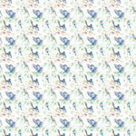 Voyage Maison Spring Flight Printed Oil Cloth Fabric (By The Metre) in Cobalt