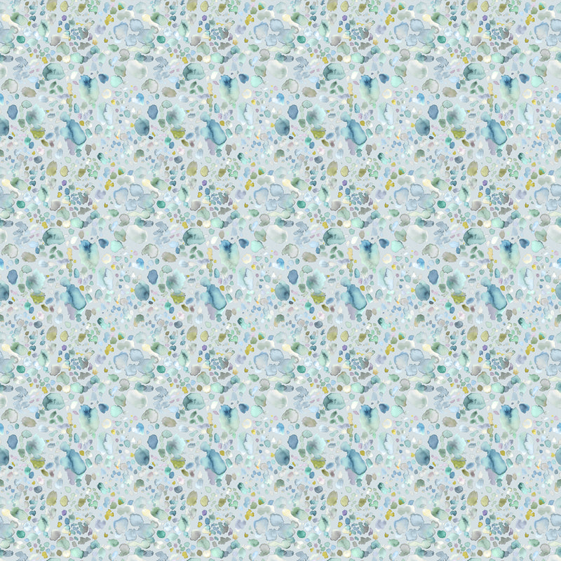 Voyage Maison Sprinkles Printed Cotton Fabric in Pacific