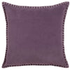 Additions Stitch Embroidered Cushion Cover in Plum
