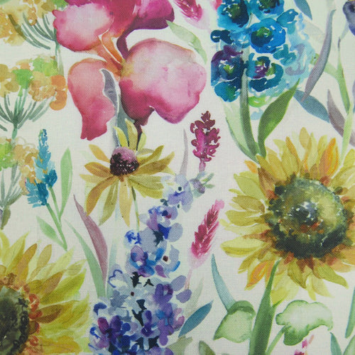 Voyage Maison Sunflower Printed Linen Fabric in Cream