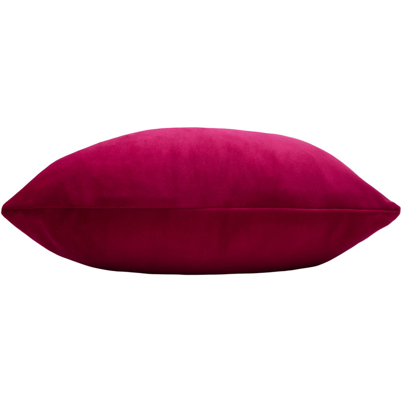 Paoletti Sunningdale Velvet Rectangular Cushion Cover in Cerise