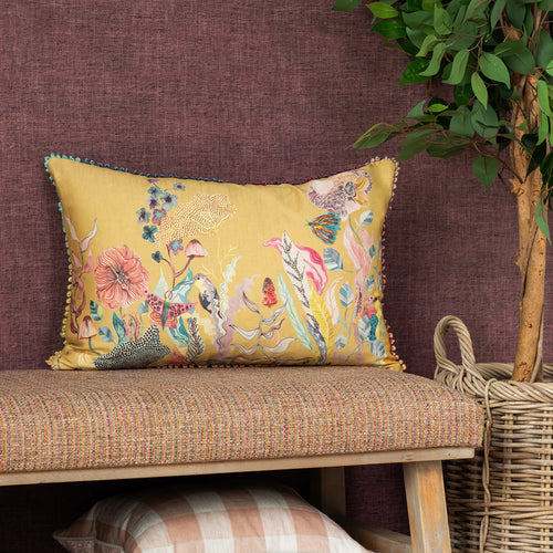 Voyage Maison The Hawthorn Tree Printed Cushion Cover in Marigold